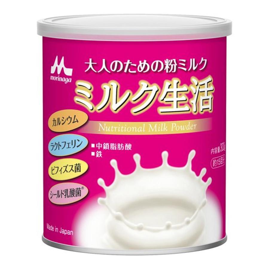 (送料無料・まとめ買い×12個セット)森永乳業 ミルク生活 缶タイプ 300g 大人用粉ミルクの画像