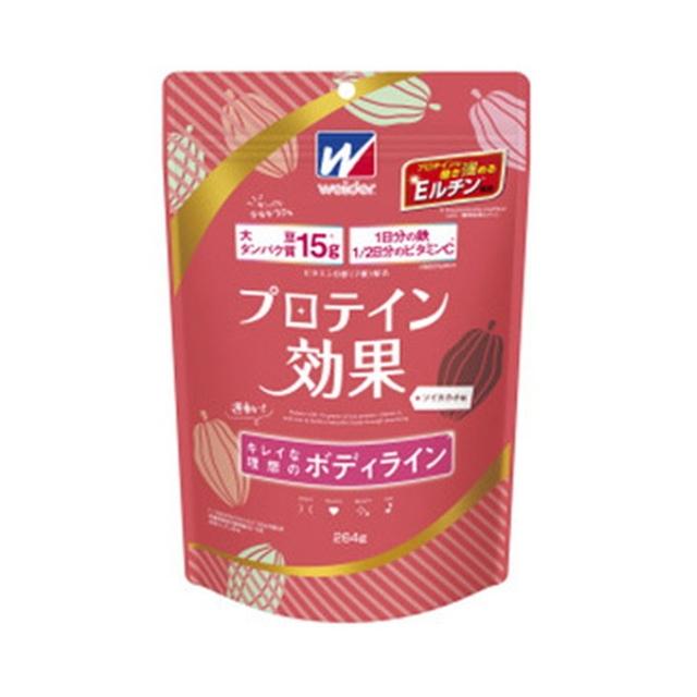 (送料無料・まとめ買い×15個セット)森永製菓 ウイダー Weider プロテイン効果 ソイカカオ味 264gの画像