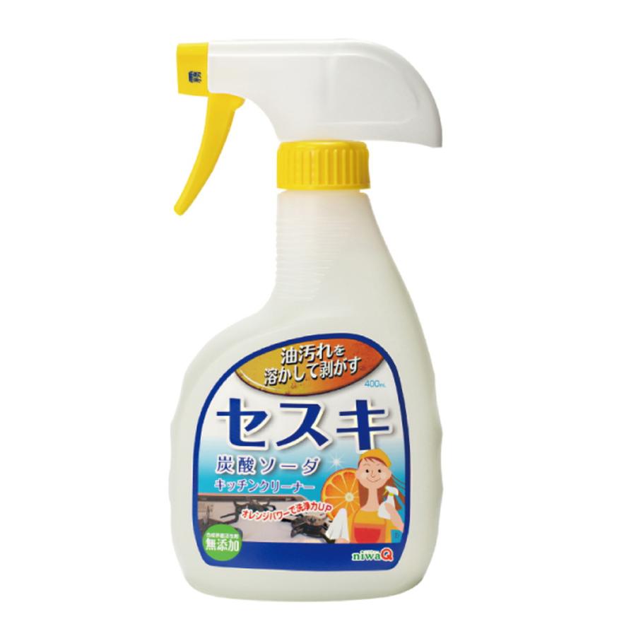 (送料無料・まとめ買い×24個セット)丹羽久 niwaQ キッチン用 セスキクリーナー 本体 400ml キッチンクリーナーの画像