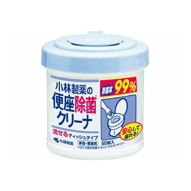 (送料無料・まとめ買い×24個セット)小林製薬 便座除菌クリーナ 家庭 業務用 50枚入_1