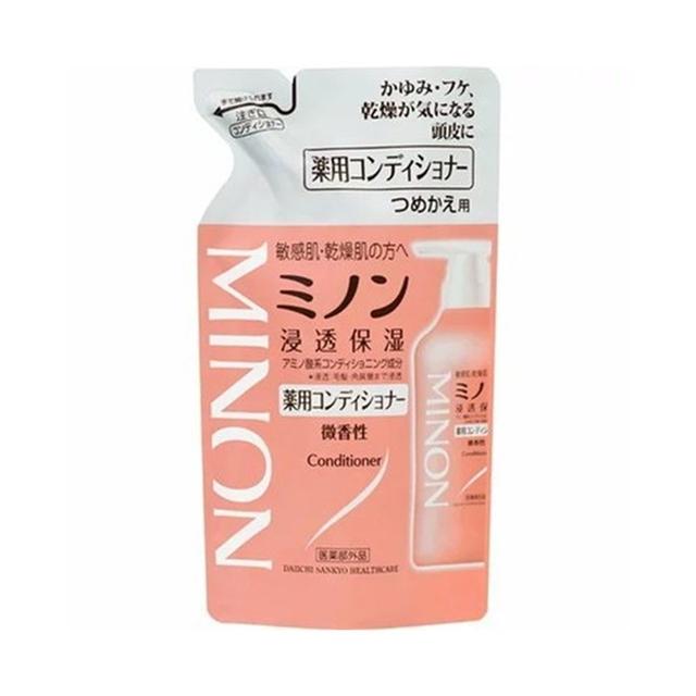 (送料無料・まとめ買い×28個セット)第一三共 MINON ミノン 薬用コンディショナー つめかえ用 380mlの画像