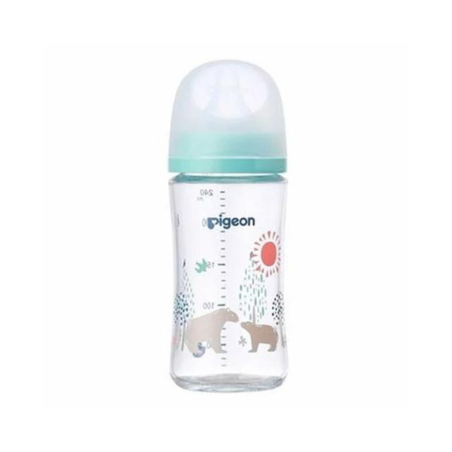 (送料無料・まとめ買い×40個セット)ピジョン 母乳実感 哺乳びん 耐熱ガラス Bear 240ml_1