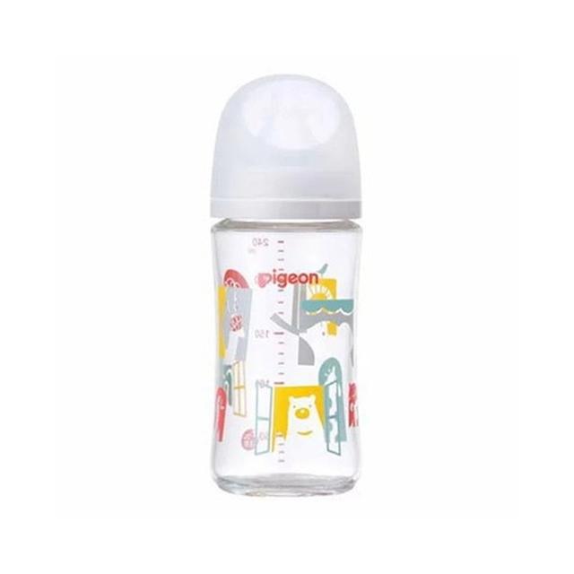 (送料無料・まとめ買い×40個セット)ピジョン 母乳実感 哺乳びん 耐熱ガラス Zoo 240ml_1
