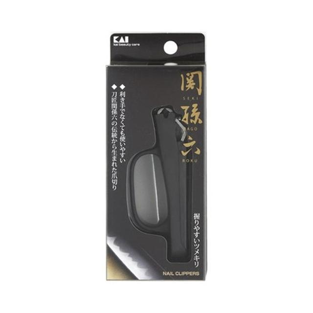 (送料無料・まとめ買い×120個セット)貝印 HC1831 関孫六 握リやすいツメキリ Mの画像