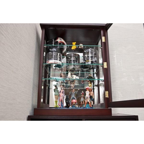 アンティーク 木製キャビネット コレクションラック 展示 4段16個収納 飾り棚 アンティーク 木製キャビネット コレクションラック 展示 4段16