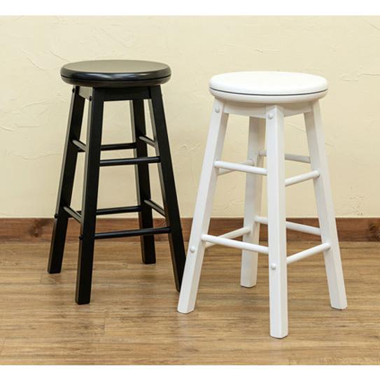 ウッドスツール 木製 丸椅子 スツール 座面 回転式 丸イス 腰掛け