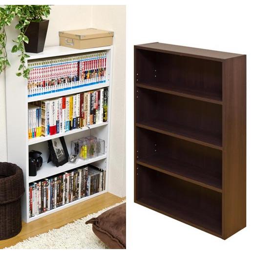 ディスプレイラック　ブックシェルフ オープンラック 本棚 ブックシェルフ ロータイプ 89cm 飾り棚