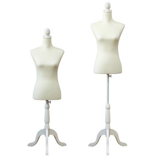 トルソー 洋裁用 女性 スタンド付き ディスプレイ 上半身 マネキン