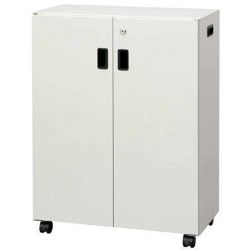 ナカバヤシ 鍵付き 両開き A4 ファイル 2段 収納棚 書棚 W60cm ナカバヤシ 鍵付き 両開き A4 ファイル 2段 収納棚 書棚 W60cm