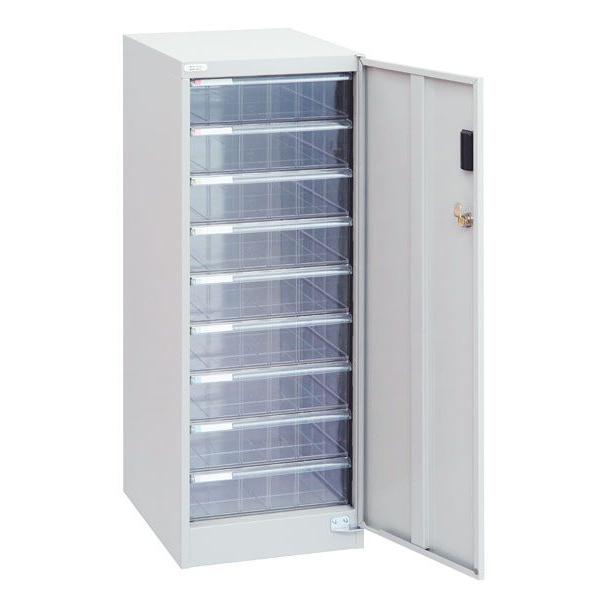 書類 キャビネット B4 スチール製 セキュリティ フロアケース 扉 鍵