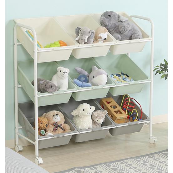 収納ケース おもちゃ収納 ベビー チェスト 3段 9段 キャスター付き