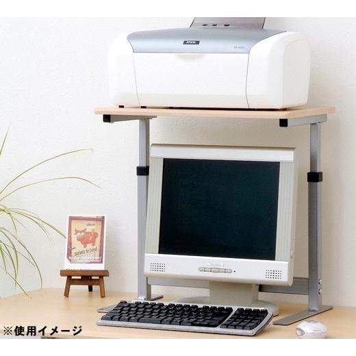 W50 デスク トップ ラック 卓上 プリンター 収納 木製 モニター台 