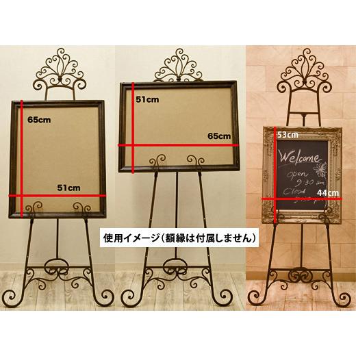 アイアン イーゼル 絵画 スタンド ブラック ホワイト ウェルカム アイアン イーゼル 絵画 スタンド ブラック ホワイト ウェルカム