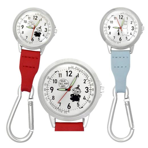 ナースウォッチ カラビナ ウォッチ ムーミン ミイ ピンク 蓄光針 メンズ 大きい 懐中時計 (NM) | MOOMIN | 01