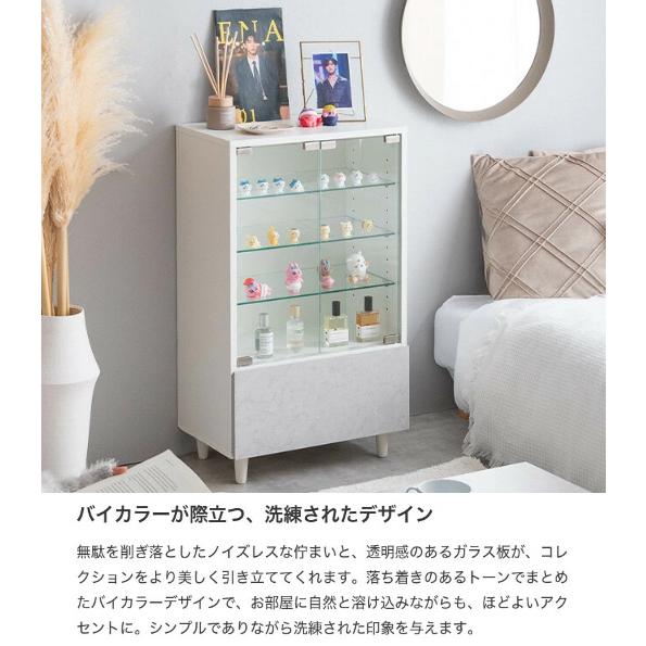 コレクションボックス 引出し付き ディスプレイラック キャビネット 