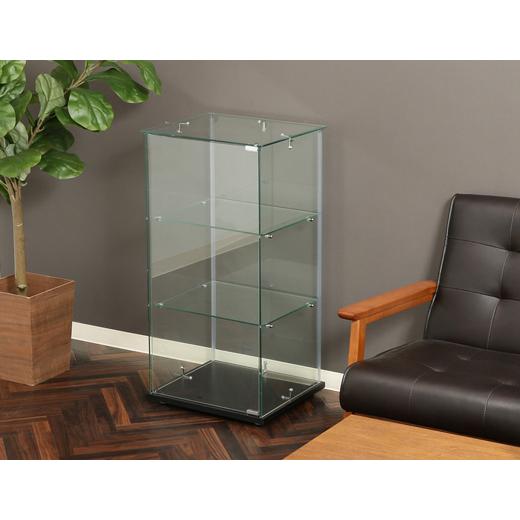 ダークウッド ガラスケース 3段引き出し付き 楽天市場】卓上