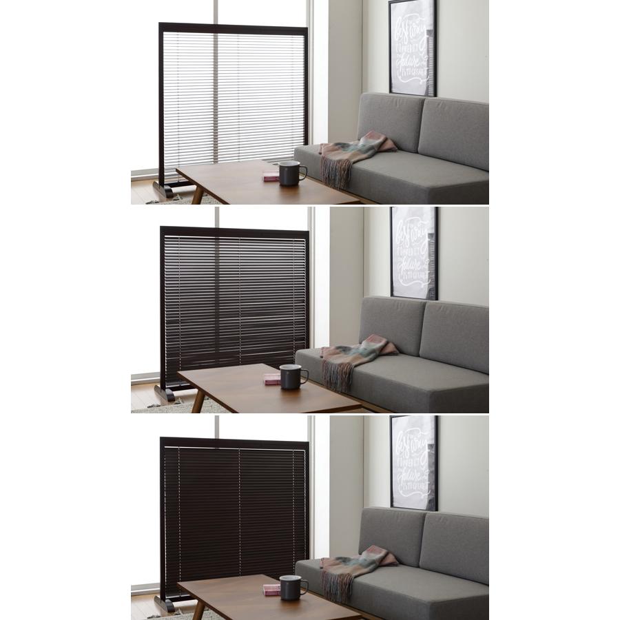 パーテイション 高さ119cm ブラインド 飲食店 間仕切り 衝立 パネル 和風 おしゃれ 自立 北欧 カーテン |  | 04