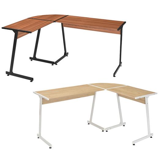 L字型 L型 デスク パソコンデスク 作業台 学習机 リビング ナチュラル