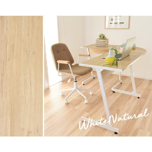 L字型 L型 デスク パソコンデスク 作業台 学習机 リビング ナチュラル