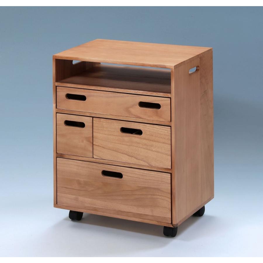 両面引き出し式　収納上手なテーブル下ワゴン TAN-151（収納家具、サイドチェスト、キャビネット、リビング収納家具） |  | 04