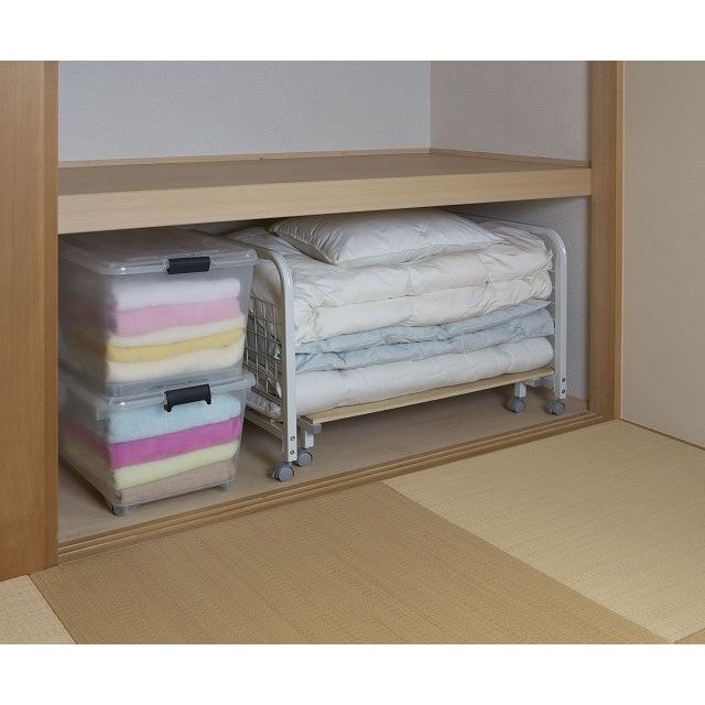 桐すのこ布団収納ラック TS-80(押し入れ収納 押し入れラック 布団ラック 伸縮 スライド式 木製 キャスター付き 棚 湿気) |  | 01