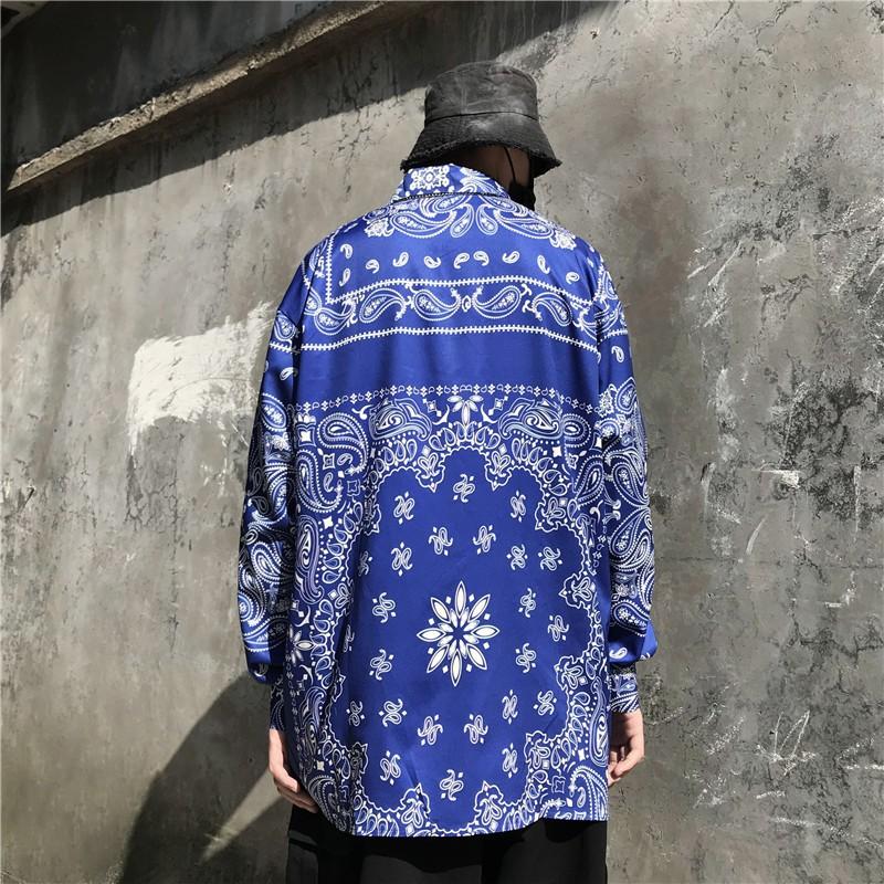 At Marvelous（アットマーベラス） ペイズリーパネルビッグシャツ 長袖