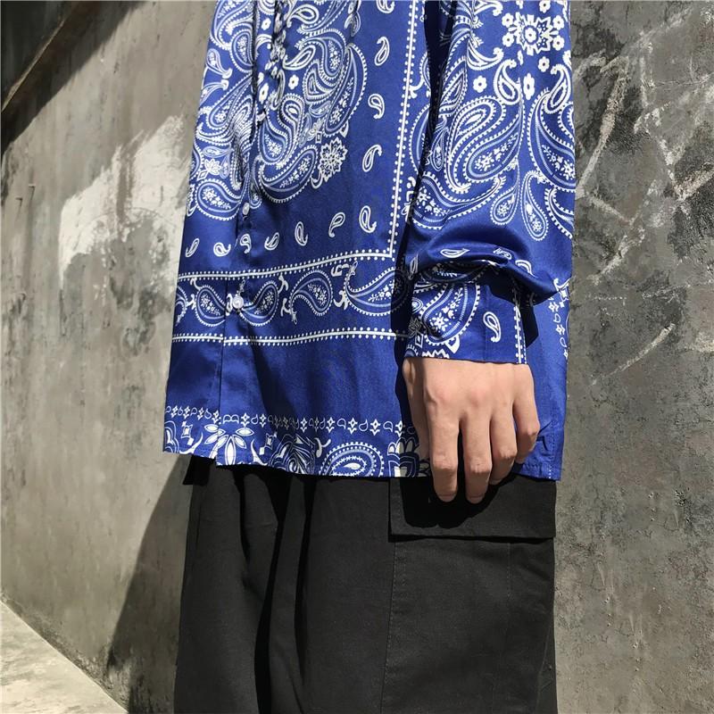 At Marvelous（アットマーベラス） ペイズリーパネルビッグシャツ 長袖