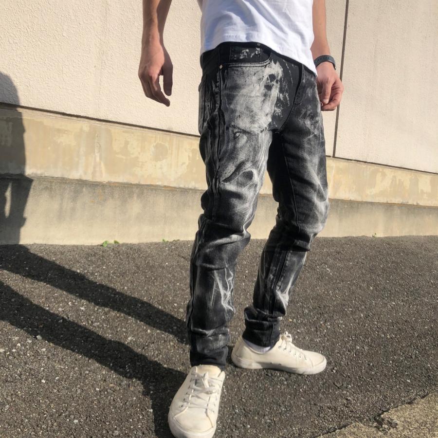 シャドウプリント ブラックデニムパンツ メンズ ジーンズ スカル ウルフ ボトムス 黒 デニムパンツ ロングパンツ ズボン ブラック Zutty 通販 Yahoo ショッピング