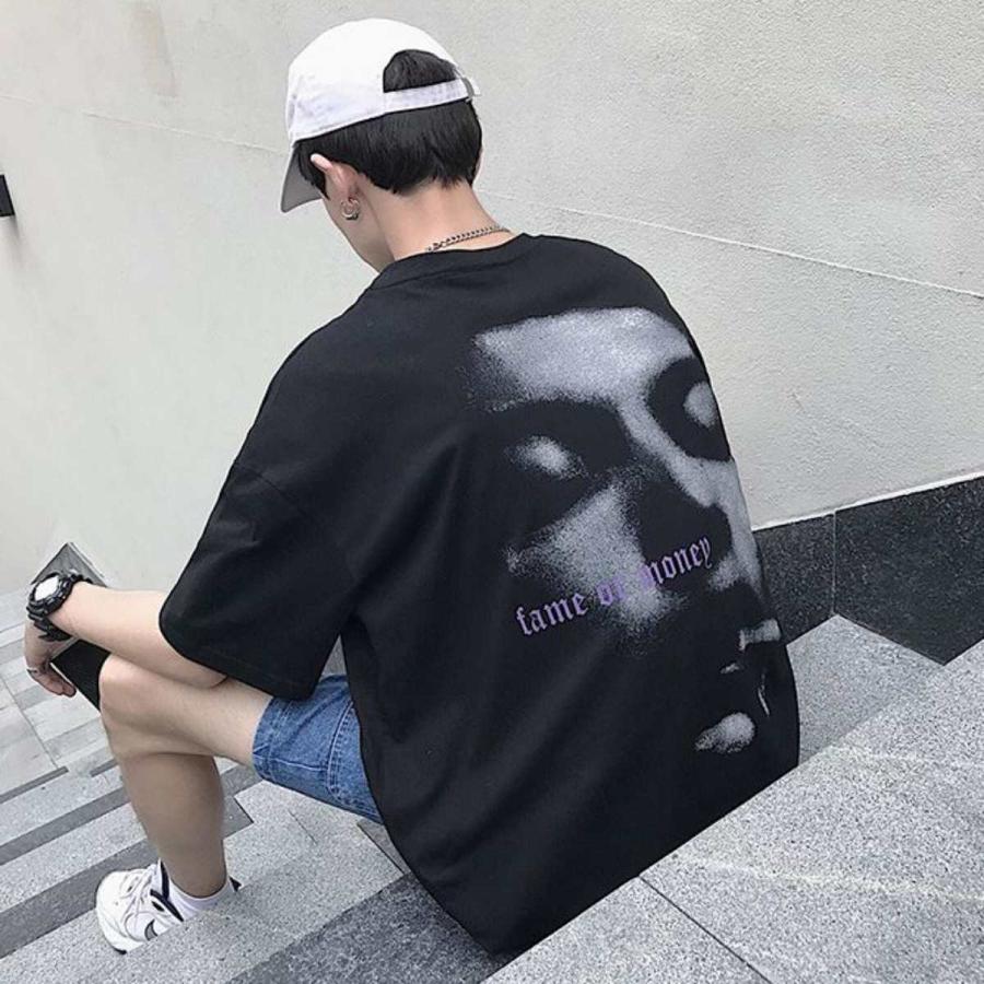 バックプリントtシャツ メンズ ストリート系 カジュアル 半袖 トップス 夏服 Zutty 通販 Yahoo ショッピング