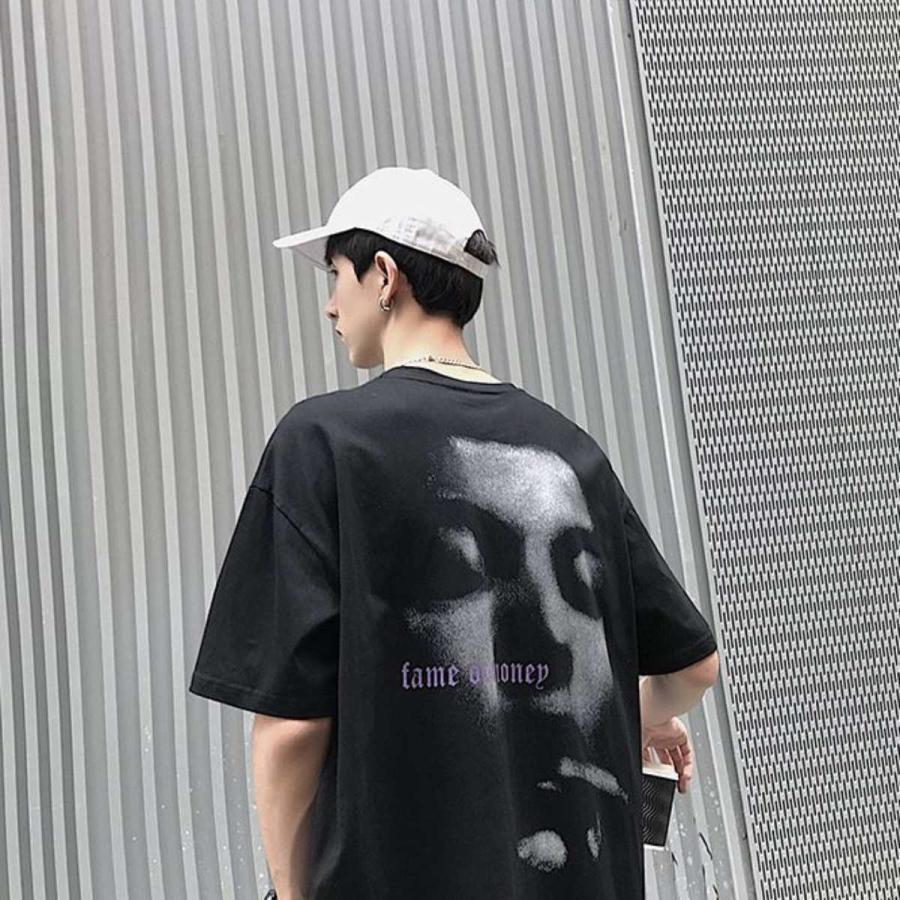 バックプリントtシャツ メンズ ストリート系 カジュアル 半袖 トップス 夏服 Zutty 通販 Yahoo ショッピング