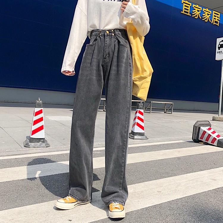 レディース デニムパンツ ハイウエスト ワイドパンツ レディース ゆったり 脚長効果 ジーンズ 韓国ファッション オルチャン デニム パンツ 黒 韓国 春 夏 秋 冬 :27090:Zutty - 通販 - Yahoo!ショッピング レディース デニムパンツ ハイウエスト ワイドパンツ レディース ゆったり 脚長効果 ジーンズ 韓国ファッション オルチャン デニム パンツ 黒 韓国 春 夏 秋 冬 :27090:Zutty - 通販 - Yahoo!ショッピング