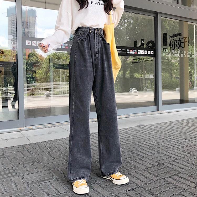 レディース デニムパンツ ハイウエスト ワイドパンツ レディース ゆったり 脚長効果 ジーンズ 韓国ファッション オルチャン デニム パンツ 黒 韓国 春 夏 秋 冬 Zutty 通販 Yahoo ショッピング