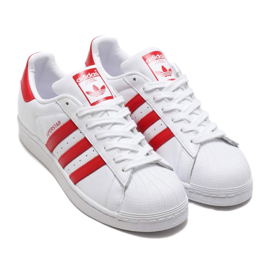 adidas superstar white scarlet