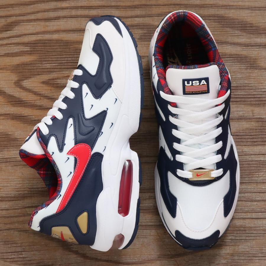 ナイキ Nike スニーカー エア マックス 2 ライト White University Red Midnight Navy 19fa S Ck0848 100 Atmos Tokyo 通販 Yahoo ショッピング