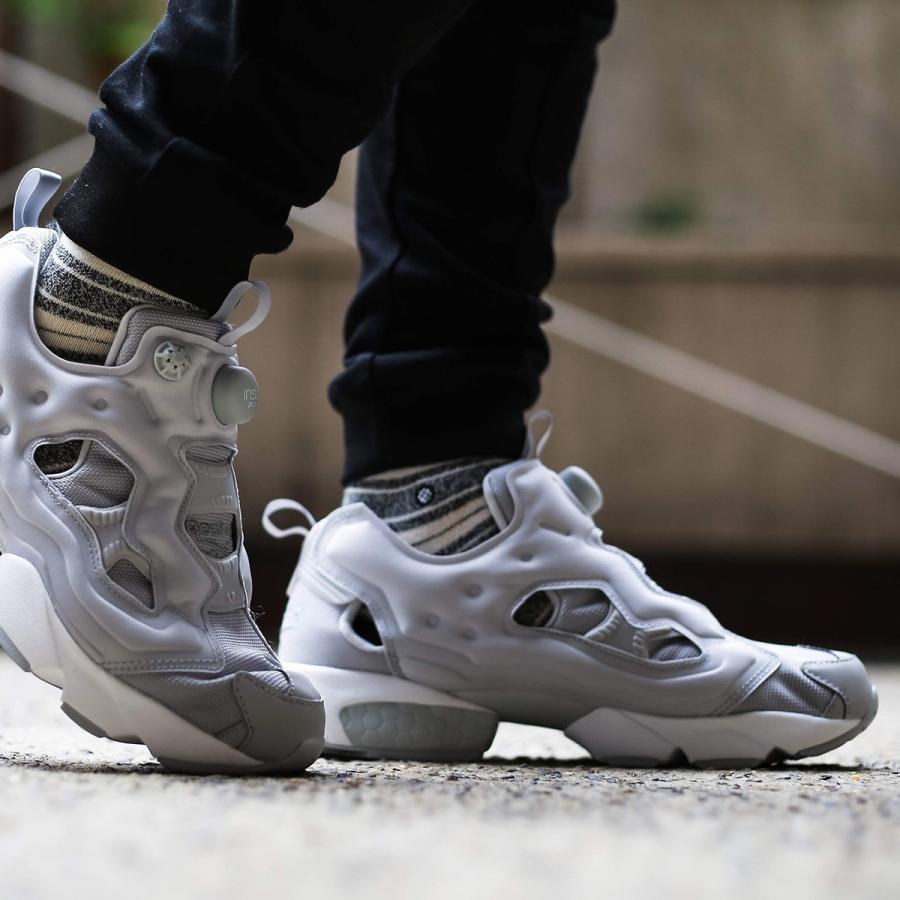 リーボック Reebok スニーカー インスタポンプフューリー Og Skullgray White 19fw I Dv69 Atmos Tokyo 通販 Yahoo ショッピング