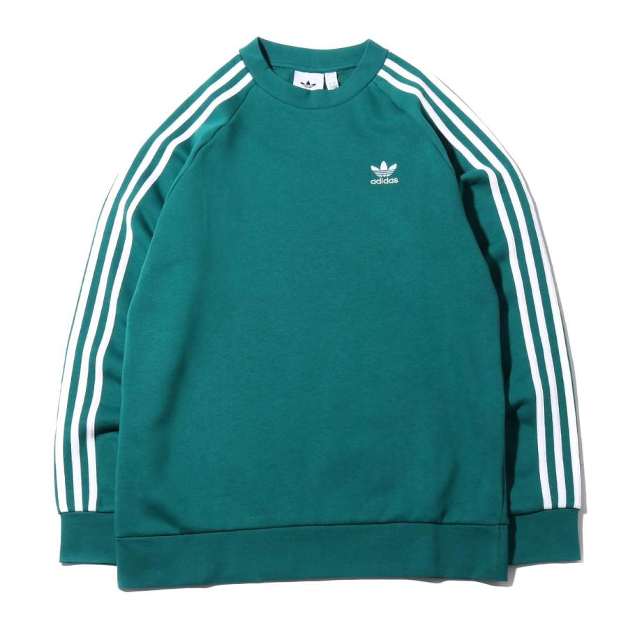 アディダス Adidas スウェット 3 ストライプス クルー Noble Green 19fw I Ed6018 Atmos Tokyo 通販 Yahoo ショッピング