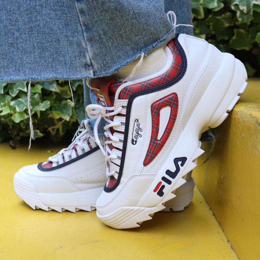 フィラ Fila スニーカー アトモスピンク アイアイ ディスラプター 2 White Navy Red 19ss Smu At C F0396 0001 Atmos Tokyo 通販 Yahoo ショッピング