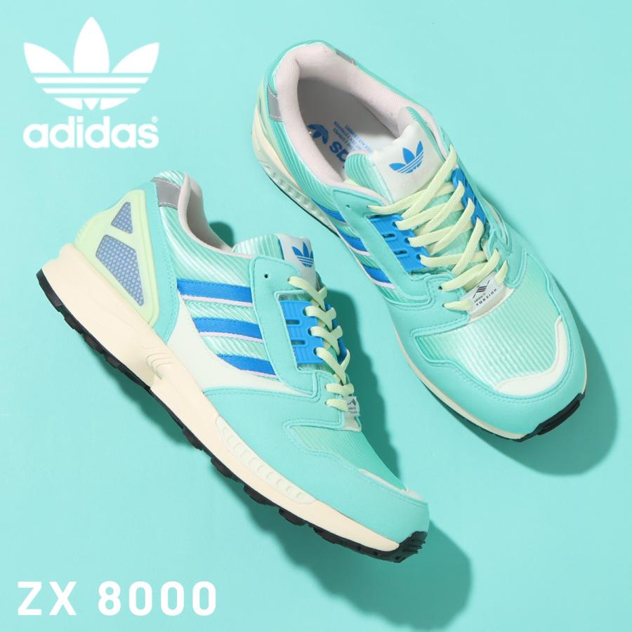 アディダス Adidas スニーカー メンズファッション Zx スニーカー 8000 Adidas Almost Lime Eclu Tint Blue Rush 22ss