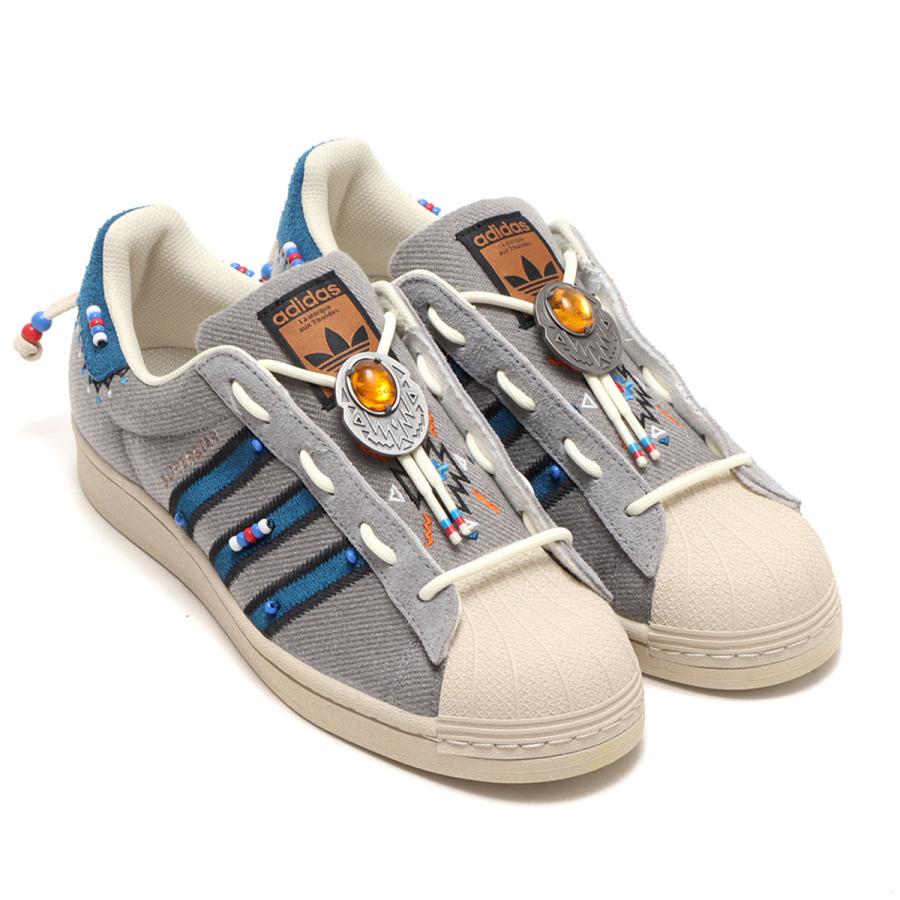 アディダス Adidas スニーカー スーパースター レースレス Gray Three Legend Marin Clear Brown fw S At C S Atmos Tokyo 通販 Yahoo ショッピング