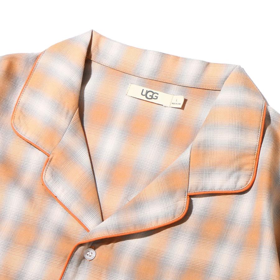 アグ UGG シャツ チェックハンソデシャツ (ORANGE) 22SS-I