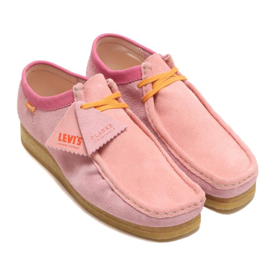 クラークス Clarks ブーツ x リーバイス ワラビー ピンクコンビ (Pink