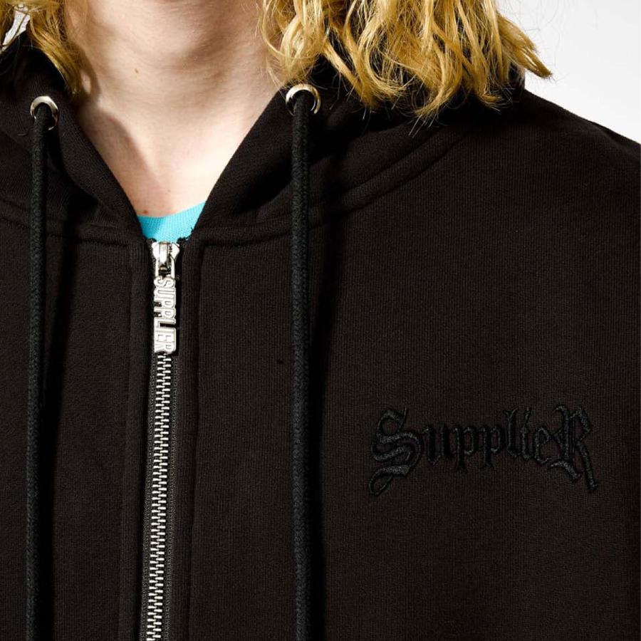 SUPPLIER CROSS ZIP HOODIE Mサイズ ブラック www.cleanlineapp.com