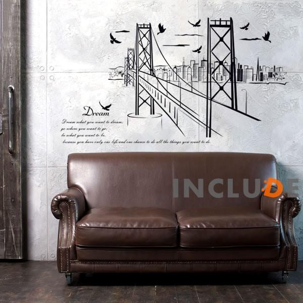 ついに再販開始 ウォールステッカー 橋 ブリッジ 夢 Dream レインボーブリッジ ゴールデンゲートブリッジ 夜景スポット ロサンゼルス Supplystudies Com
