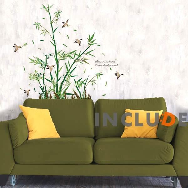 ウォールステッカー 竹 竹林 すずめ 竹取物語 七夕 ７月７日 笹の葉 バンブー かぐや姫 京都 古風 寺 茶席 四川 縁起物 嵐山 垂直 一本木 パンダ Atm Atmosphere 通販 Yahoo ショッピング