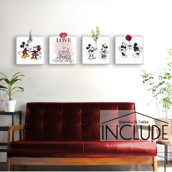 最大84 オフ アートパネル ミッキーマウス ミッキー ミニーマウス ミニー 生け花 花挿し 挿し花 差し花 キッス 仲良し ディズニー イラスト オブジェ アート作品 Babylonrooftop Com Au