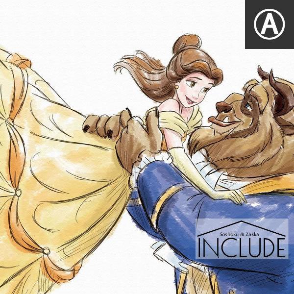 アートパネル 美女と野獣 魔法のものがたり 真実の愛を描いた 