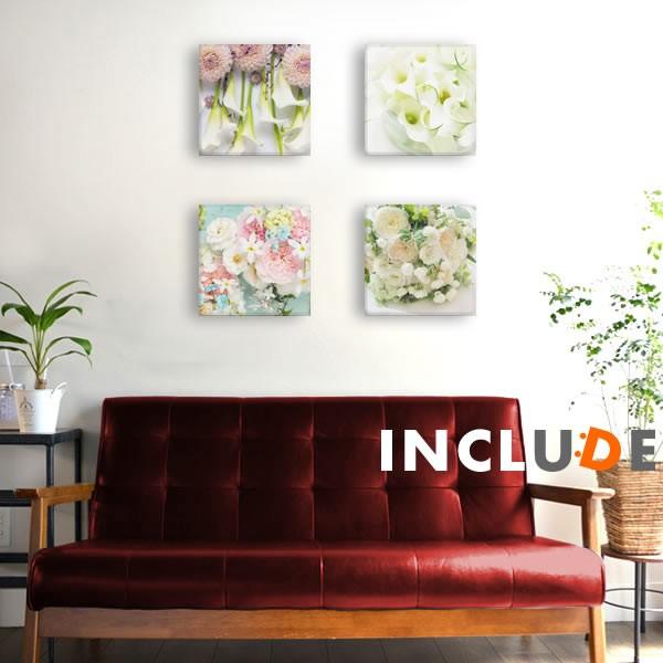 アートパネル 白い花 ホワイト系 スパティフィラム ブライダルベール ガーベラ ポピー ヒメウツギ スパラキシス 貝殻 カラー 竹内