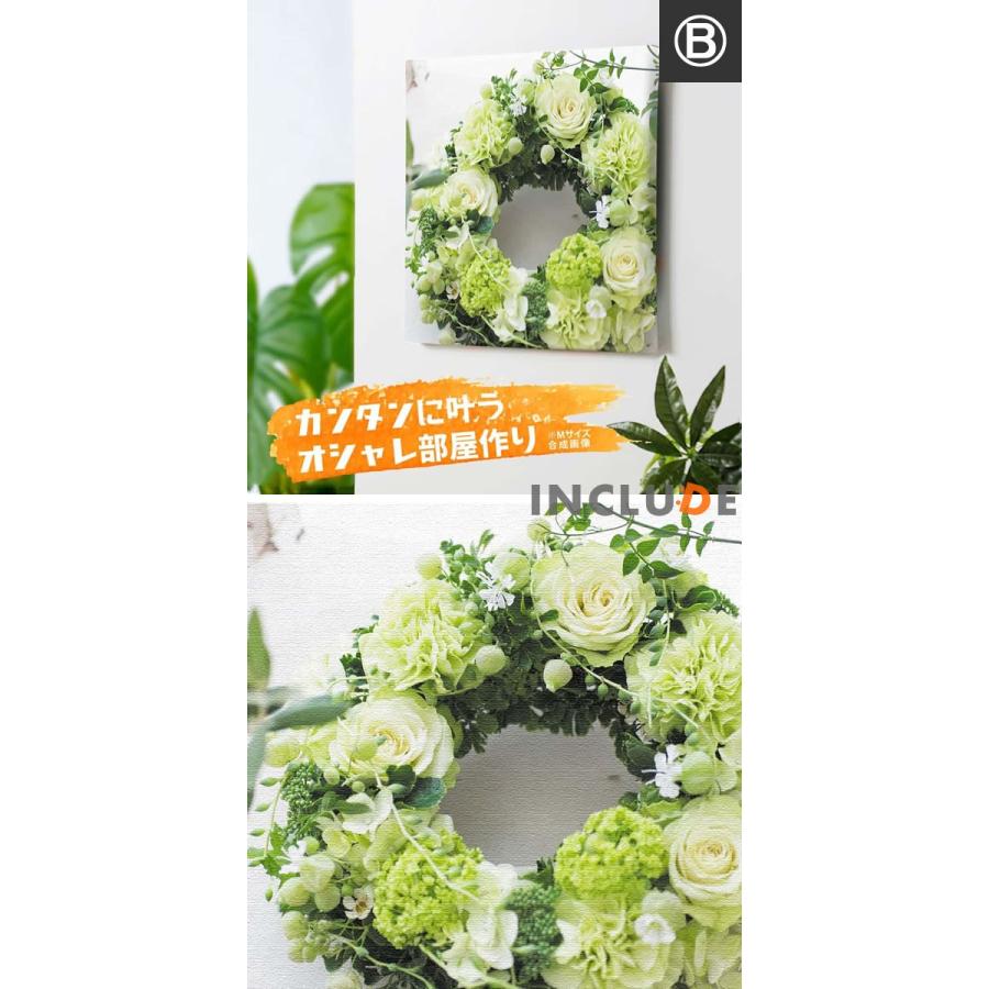 アートパネル 白い花 ホワイト系 薔薇 ローズ スパティフィラム ブライダルベール ガーベラ ポピー ヒメウツギ スパラキシス フラワーリース 竹内陽子 Yt 300whitecinc Atmosphere 通販 Yahoo ショッピング