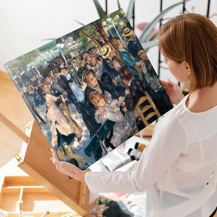 アートパネル アートボード ルノワール ムーラン・ド・ラ・ギャレットの舞踏会 53x41 B3 壁掛け インテリア 絵画 01