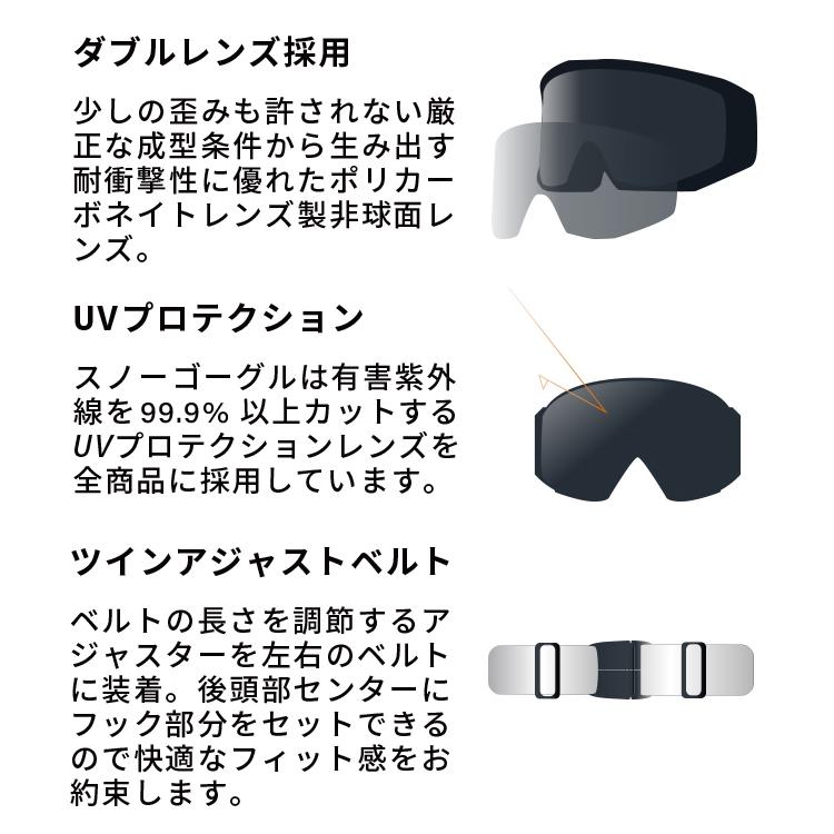 「最安値チャレンジ」 2020 NEWモデル アックス AX800-EM1 PK スノーボードゴーグル AXE スノーゴーグル 2020｜atmys｜11